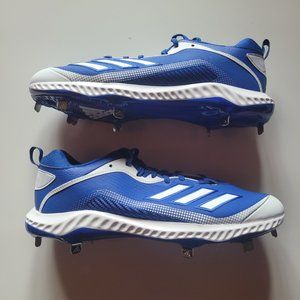 Adidas Icon 6 Bounce Mens Size 13.5 Baseball Cleats EG6551 White Royal Blue NWT